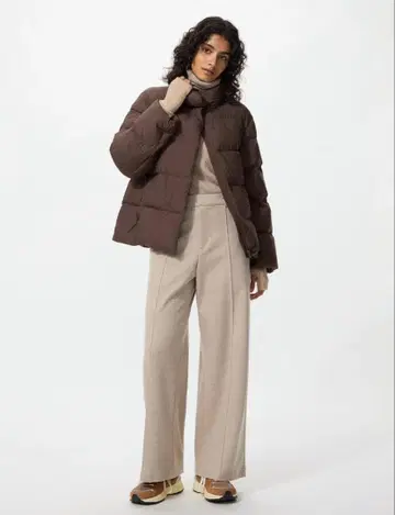 UNIQLO 유니클로 브러쉬드 저지 와이드 팬츠 2025