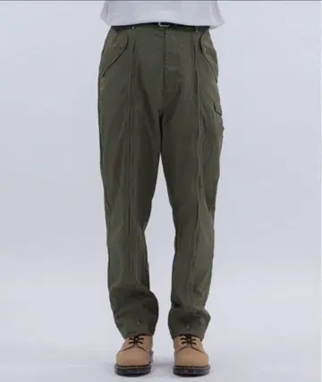 카고 팬츠 올리브색 4 포켓