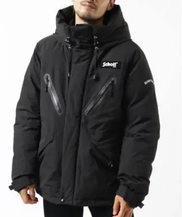 Schott 블랙 다운 자켓