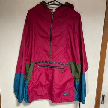 L.L.Bean 하프 지퍼 아노락 후드티 USA제 빈티지