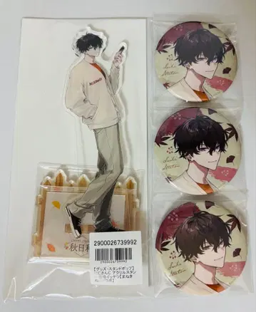니지산지 마네키네코 추계절 사에키 잇테츠 아크릴 스탠드 캔뱃지