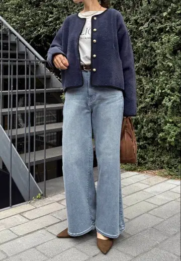 택 포함 새상품 Q.anos/릴랙스 슈퍼 와이드