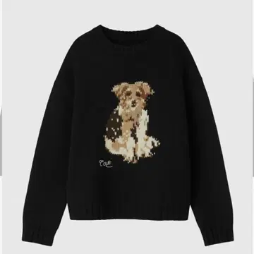 THE TOE schloss dog 니트 블랙