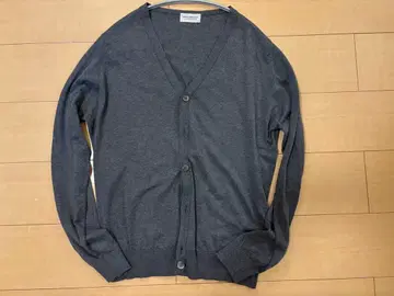 JOHN SMEDLEY 그레이 V넥 가디건