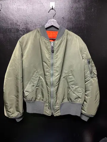 80s usa ALPHA MA-1 플라이트 자켓 올리브 그린
