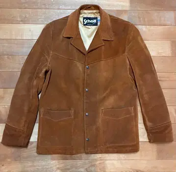 Schott 스웨이드 자켓 사이즈 40 브라운