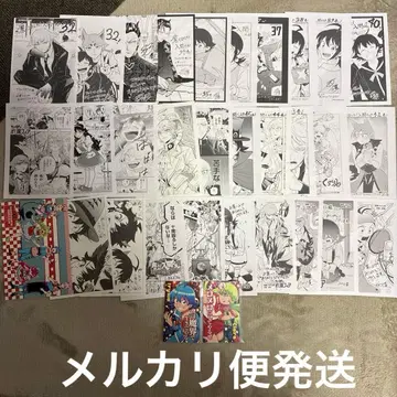 마계의 살인마! 이루마군 특전 페이퍼 29장 엽서 스티커