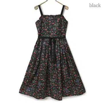 Strawberry garden petit frill 오버롤 스커트