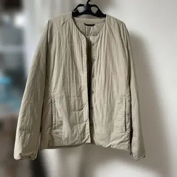 시마무라 프리미엄 라이트 다운 가디건 크로시 라이트 베이지