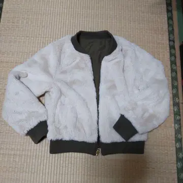 퍼 봄버 자켓 리버서블