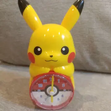 피카츄 알람 시계 초등학교 1학년 부록품 말하는 작동 확인됨