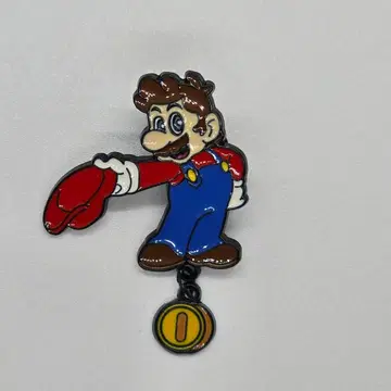 마리오 핀 배지 코인 참 포함