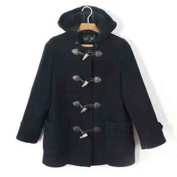 72 [새상품급] 이스트 보이 더플 코트 9 네이비 M 안쪽 체크 무늬