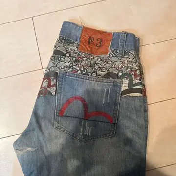 스트레이트 데님 에비수 EVISU