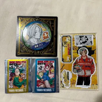 사카모토 데이즈 신 생일 명장면 디오라마 캔뱃지 타워 레코드 특전 원화