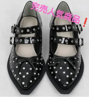 다리치 더블 벨트 플랫슈즈 XL