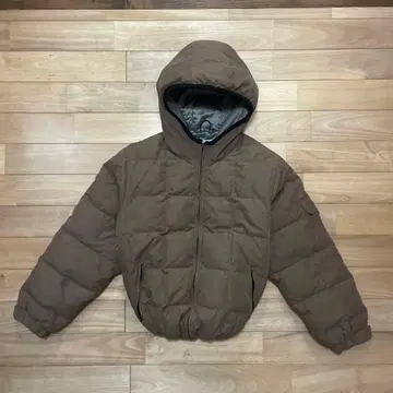 Eddie Bauer 브라운 다운 자켓 M 쇼트 기장