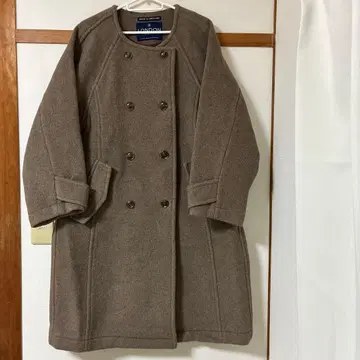 LONDON TRADITION 브라운 더블 브레스트 코트