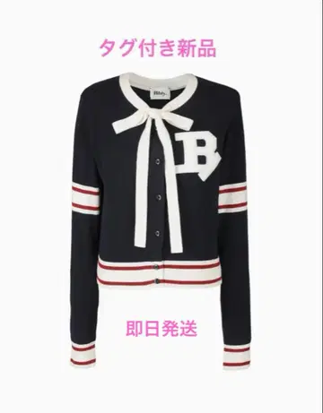 택 포함 새상품 bibiy B. CLUB TIE CARDIGAN 니트