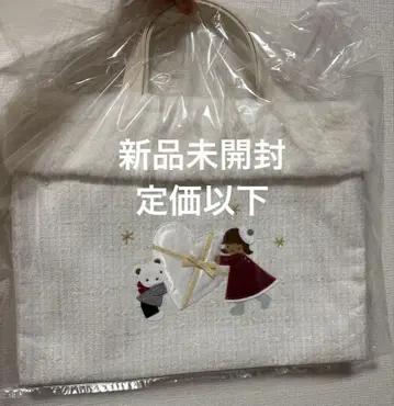 패밀리아 familiar 크리스마스 토트백 화이트