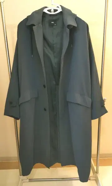 HARE 후드 돌먼 빅 스텐카라 코트 그레이 M