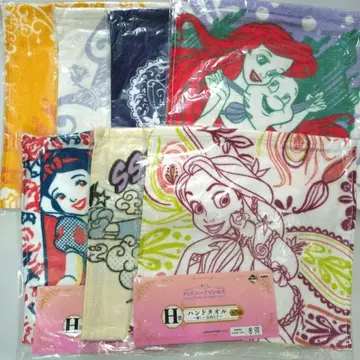 디즈니 프린세스 제일복권 핸드 타월 7장 세트