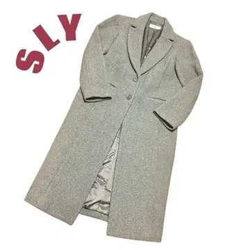[ SLY ] 체스터 코트 롱 코트 울 코트 그레이 새상품급