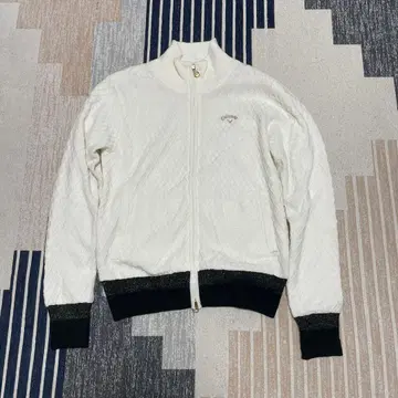 Callaway 풀 집업 니트 자켓 금 로고 M 사이즈 골프웨어