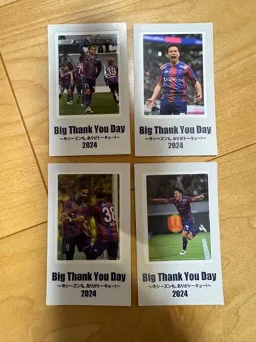 FC 도쿄 인스턴트 카메라풍 스티커 4장 세트