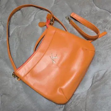 키타무라 오렌지 숄더백 탈부착 가능 스트랩