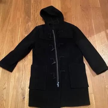 BEAMS 블랙 더플 코트 L 사이즈