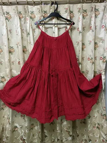 카네코 이사오 롱 스커트 빨간색