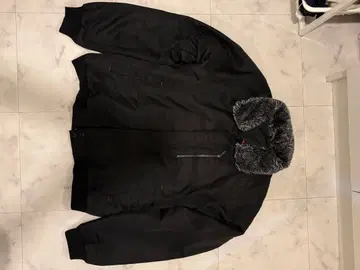 시크 스타일 y2k 헤이세이 갸루 퍼 달린 블랙 점퍼 L 사이즈