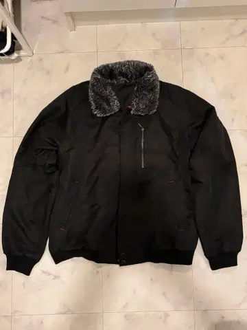 시크 스타일 y2k 헤이세이 갸루 퍼 달린 블랙 점퍼 L 사이즈