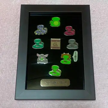 뱀의 명 우사와 액자 포함 핀 배지 세트
