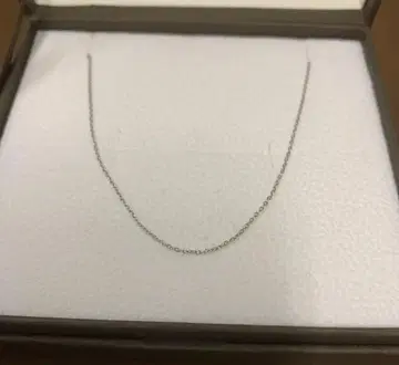 새상품 목걸이 pt 850 45cm 핑스루