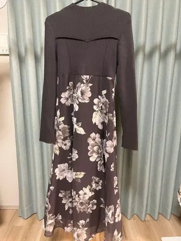 머큐리듀오 MERCURY DUO 꽃무늬 긴팔 롱 원피스