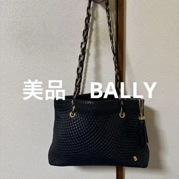 새상품급 BALLY 오샤레 블랙 숄더백 퀼팅 인기