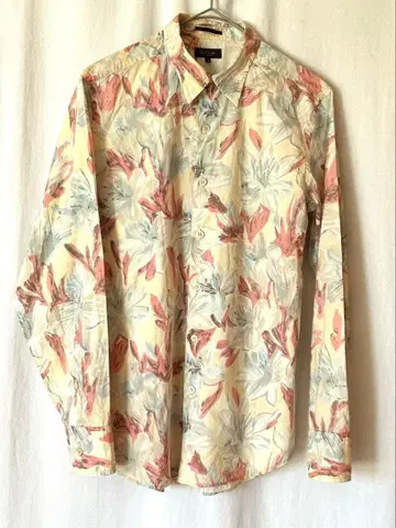 폴 스미스 컬렉션 남성용 플로럴 올 패턴 긴팔 셔츠 초레어 M 사이즈