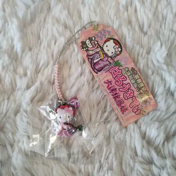 지역 한정 키티 시가현 한정 오츠에 후지무스메 족쇄 스트랩 레어 2006