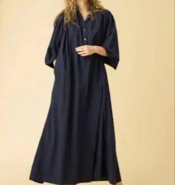 [ 완판템 ] TEN x Ron Herman 카프탄 드레스 네이비