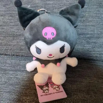 쿠로미 봉제 인형 카드 케이스 부착 키링