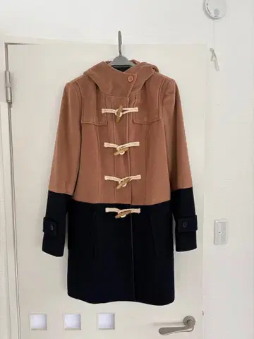 MIIA 더플 코트 브라운/네이비 M