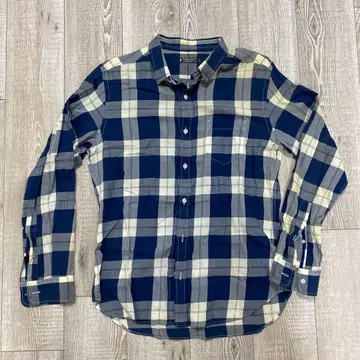 INTERMEDIATE ZONE TYPE 긴팔 셔츠 LL 체크 무늬