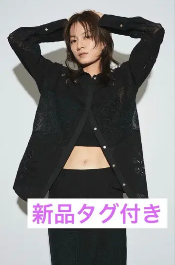 [ Htage ] 자수 패치워크 레이스 셔츠