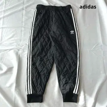 adidas 충전솜 퀼팅 팬츠 블랙 L 트레포일