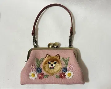 미키 님 가마구치 파우치 포메라니안 샤무 고양이 2점