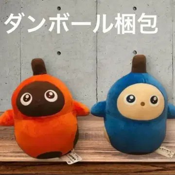 LOVOT 모후굿토 봉제 인형 라보 오렌지 파랑 2세트