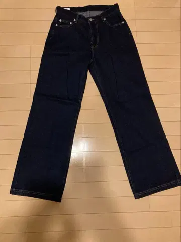 LURAKU 세미 플레어 워시드 데님