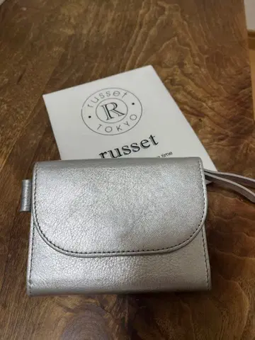 russet 인기 미니 지갑 실버 지갑